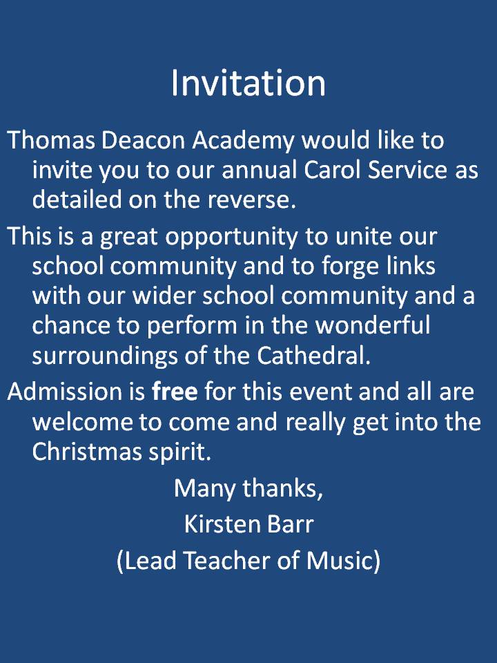  Carol concert